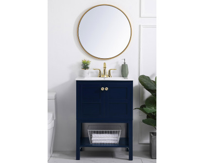 Elegant Bathroom Vanity - Blue, L 24" (VF2524BL)