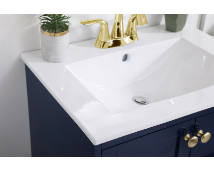 Elegant Bathroom Vanity - Blue, L 24" (VF2524BL)