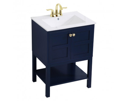 Elegant Bathroom Vanity - Blue, L 24" (VF2524BL)