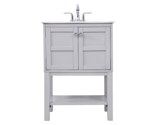 Elegant Bathroom Vanity - Gray, L 24" (VF2524GR)