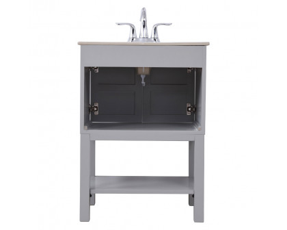 Elegant Bathroom Vanity - Gray, L 24" (VF2524GR)