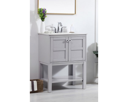 Elegant Bathroom Vanity - Gray, L 24" (VF2524GR)