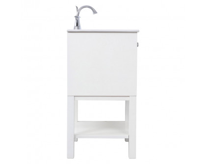 Elegant Bathroom Vanity - White, L 24" (VF2524WH)