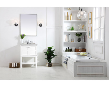 Elegant Bathroom Vanity - White, L 24" (VF2524WH)