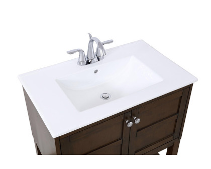 Elegant Bathroom Vanity - Antique Coffee, L 30" (VF2530AC)