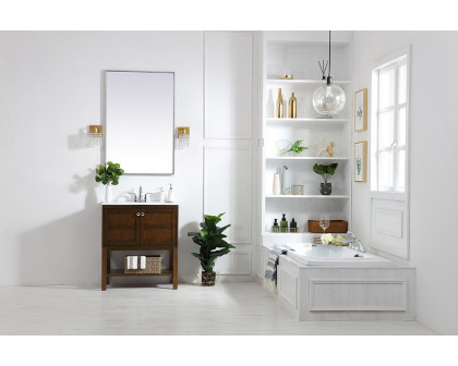 Elegant Bathroom Vanity - Antique Coffee, L 30" (VF2530AC)