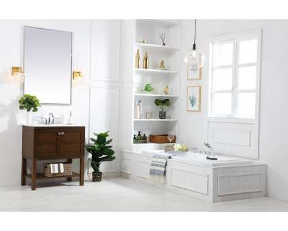 Elegant Bathroom Vanity - Antique Coffee, L 30" (VF2530AC)