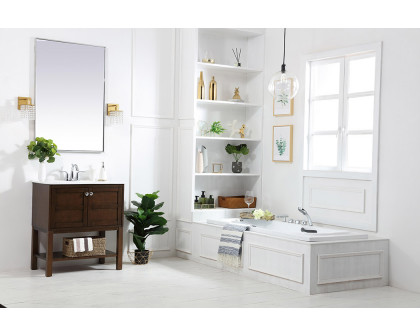 Elegant Bathroom Vanity - Antique Coffee, L 30" (VF2530AC)