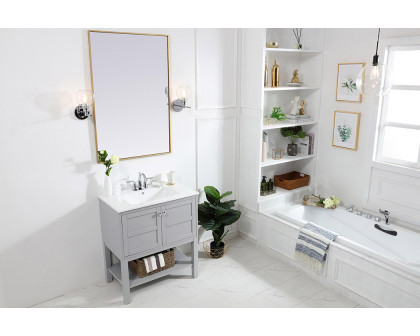 Elegant Bathroom Vanity - Gray, L 30" (VF2530GR)