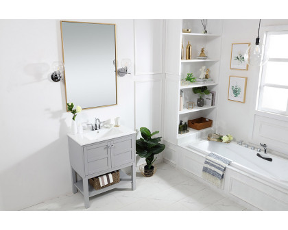 Elegant Bathroom Vanity - Gray, L 30" (VF2530GR)