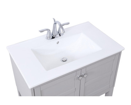 Elegant Bathroom Vanity - Gray, L 30" (VF2530GR)