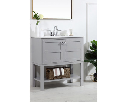 Elegant Bathroom Vanity - Gray, L 30" (VF2530GR)