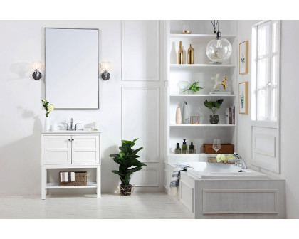 Elegant Bathroom Vanity - White, L 30" (VF2530WH)