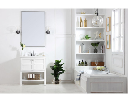 Elegant Bathroom Vanity - White, L 30" (VF2530WH)