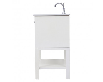 Elegant Bathroom Vanity - White/Mirror, L 30" (VF26MRWH)