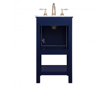 Elegant Bathroom Vanity - Blue (VF27019BL)