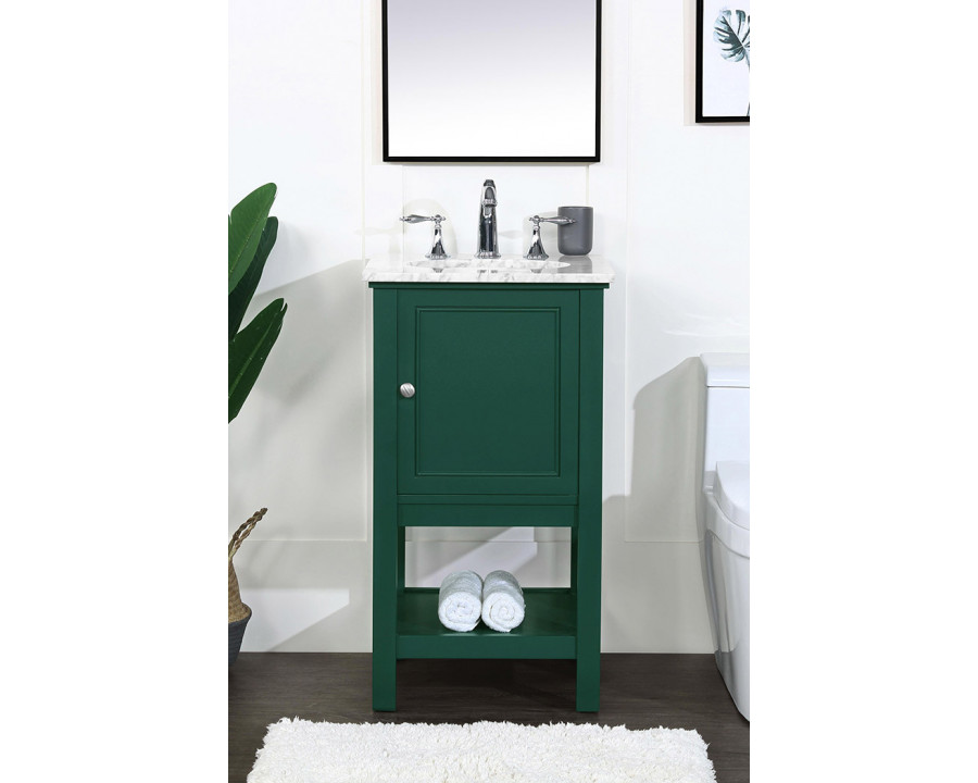 Elegant Bathroom Vanity - Green (VF27019GN)