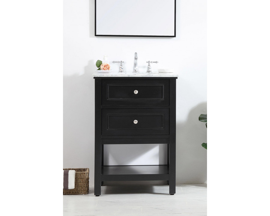 Elegant Bathroom Vanity - Black (VF27024BK)