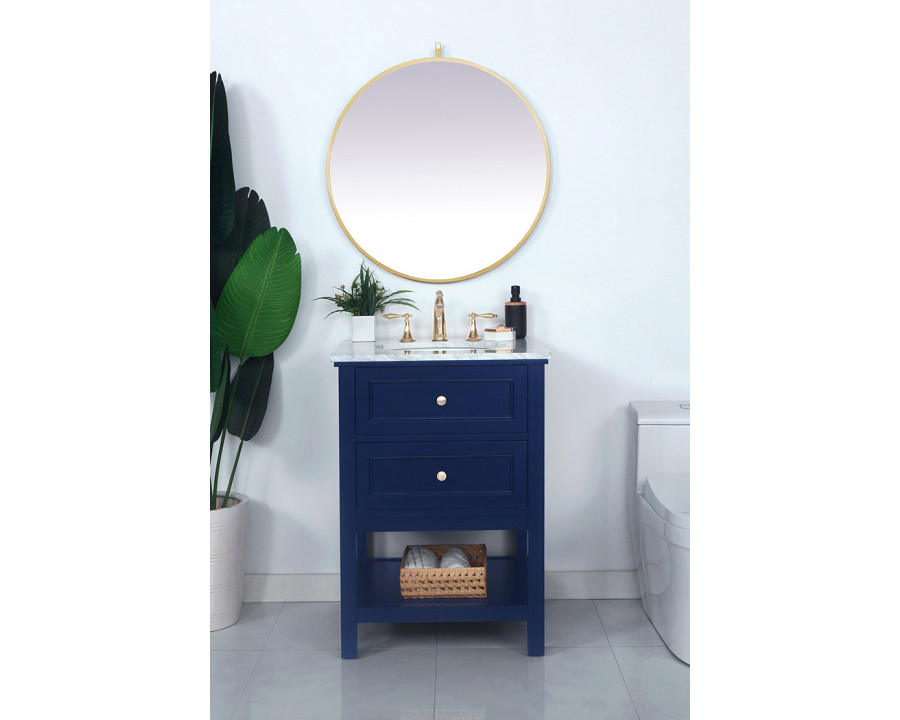 Elegant Bathroom Vanity - Blue (VF27024BL)