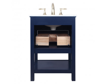 Elegant Bathroom Vanity - Blue (VF27024BL)