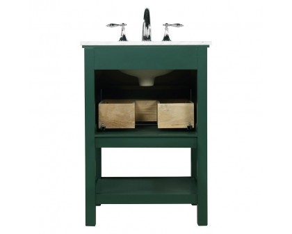 Elegant Bathroom Vanity - Green (VF27024GN)