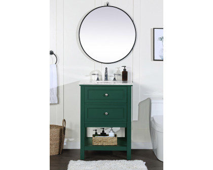 Elegant Bathroom Vanity - Green (VF27024GN)