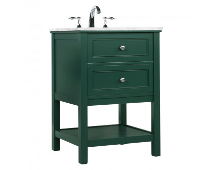 Elegant Bathroom Vanity - Green (VF27024GN)