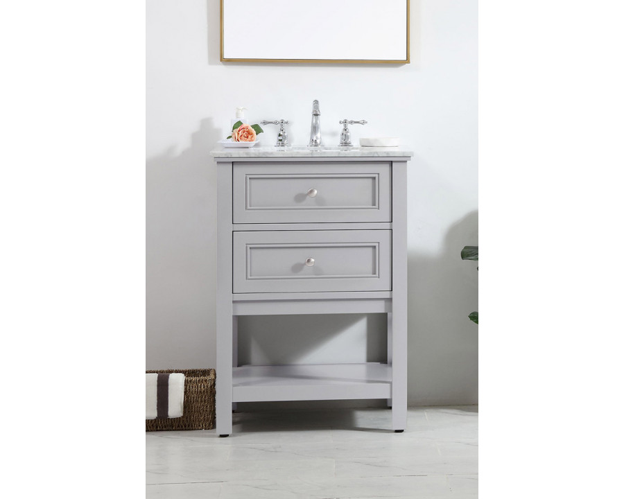 Elegant Bathroom Vanity - Gray (VF27024GR)