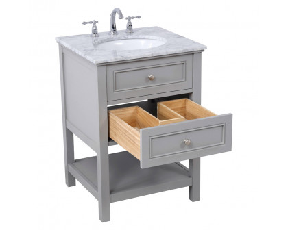 Elegant Bathroom Vanity - Gray (VF27024GR)