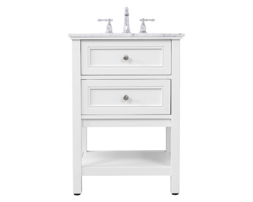 Elegant Bathroom Vanity - White (VF27024WH)