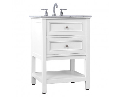 Elegant Bathroom Vanity - White (VF27024WH)