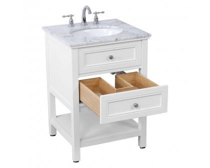 Elegant Bathroom Vanity - White (VF27024WH)