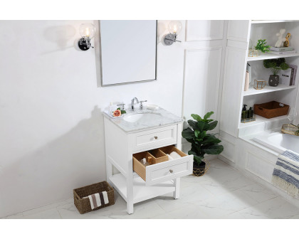 Elegant Bathroom Vanity - White (VF27024WH)