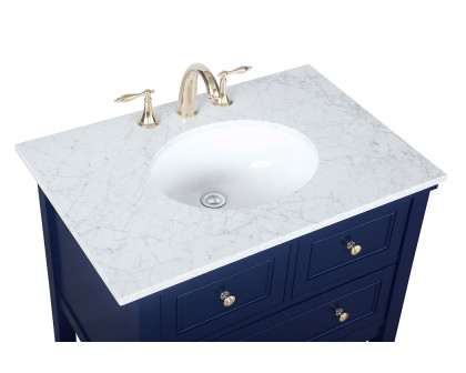 Elegant Bathroom Vanity - Blue, L 30" (VF27030BL)