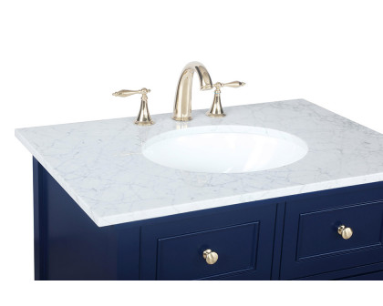 Elegant Bathroom Vanity - Blue, L 30" (VF27030BL)