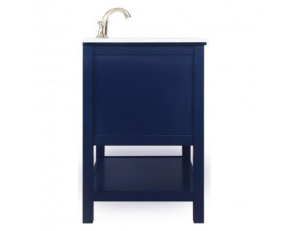 Elegant Bathroom Vanity - Blue, L 30" (VF27030BL)