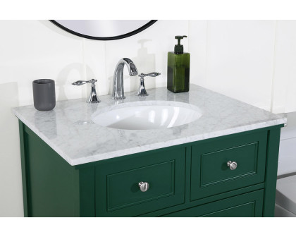 Elegant Bathroom Vanity - Green, L 30" (VF27030GN)