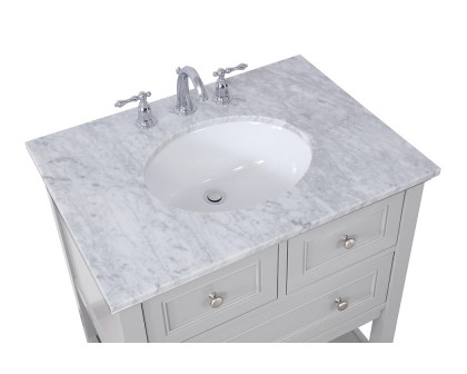 Elegant Bathroom Vanity - Gray, L 30" (VF27030GR)