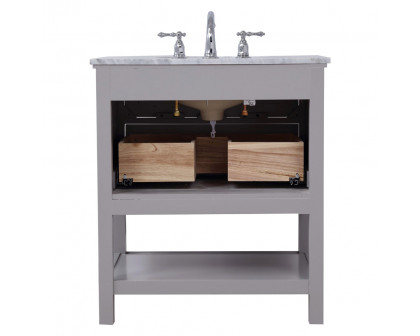 Elegant Bathroom Vanity - Gray, L 30" (VF27030GR)