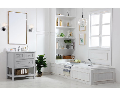 Elegant Bathroom Vanity - Gray, L 30" (VF27030GR)