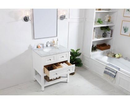 Elegant Bathroom Vanity - White, L 30" (VF27030WH)