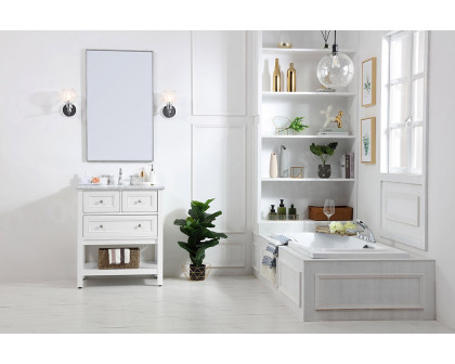 Elegant Bathroom Vanity - White, L 30" (VF27030WH)