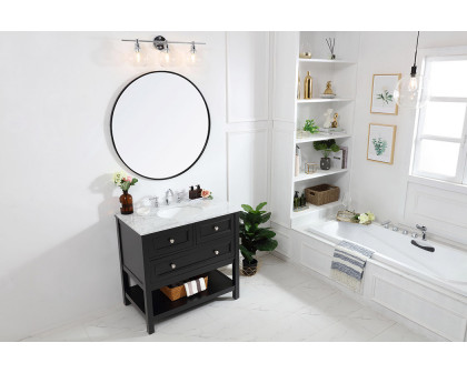 Elegant Bathroom Vanity - Black, L 36" (VF27036BK)