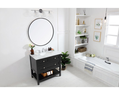 Elegant Bathroom Vanity - Black, L 36" (VF27036BK)