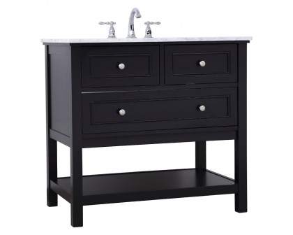 Elegant Bathroom Vanity - Black, L 36" (VF27036BK)