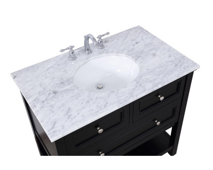 Elegant Bathroom Vanity - Black, L 36" (VF27036BK)