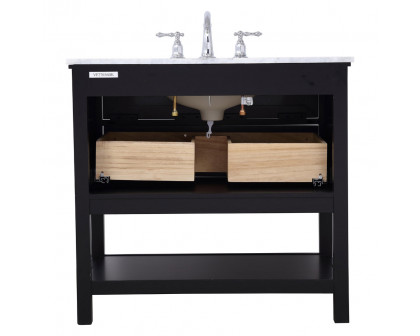 Elegant Bathroom Vanity - Black, L 36" (VF27036BK)