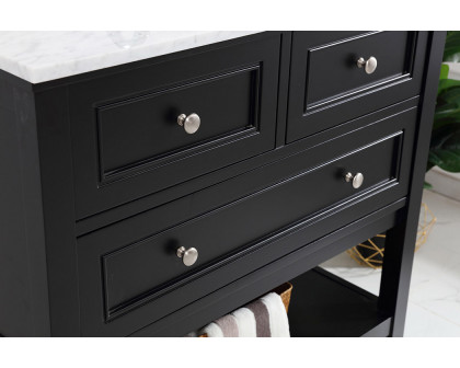 Elegant Bathroom Vanity - Black, L 36" (VF27036BK)