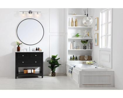 Elegant Bathroom Vanity - Black, L 36" (VF27036BK)