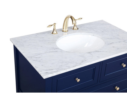 Elegant Bathroom Vanity - Blue, L 36" (VF27036BL)